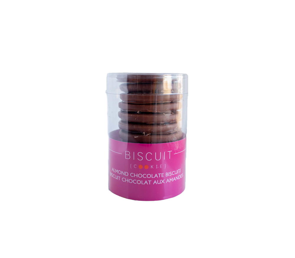 almond dark chocolate biscuit