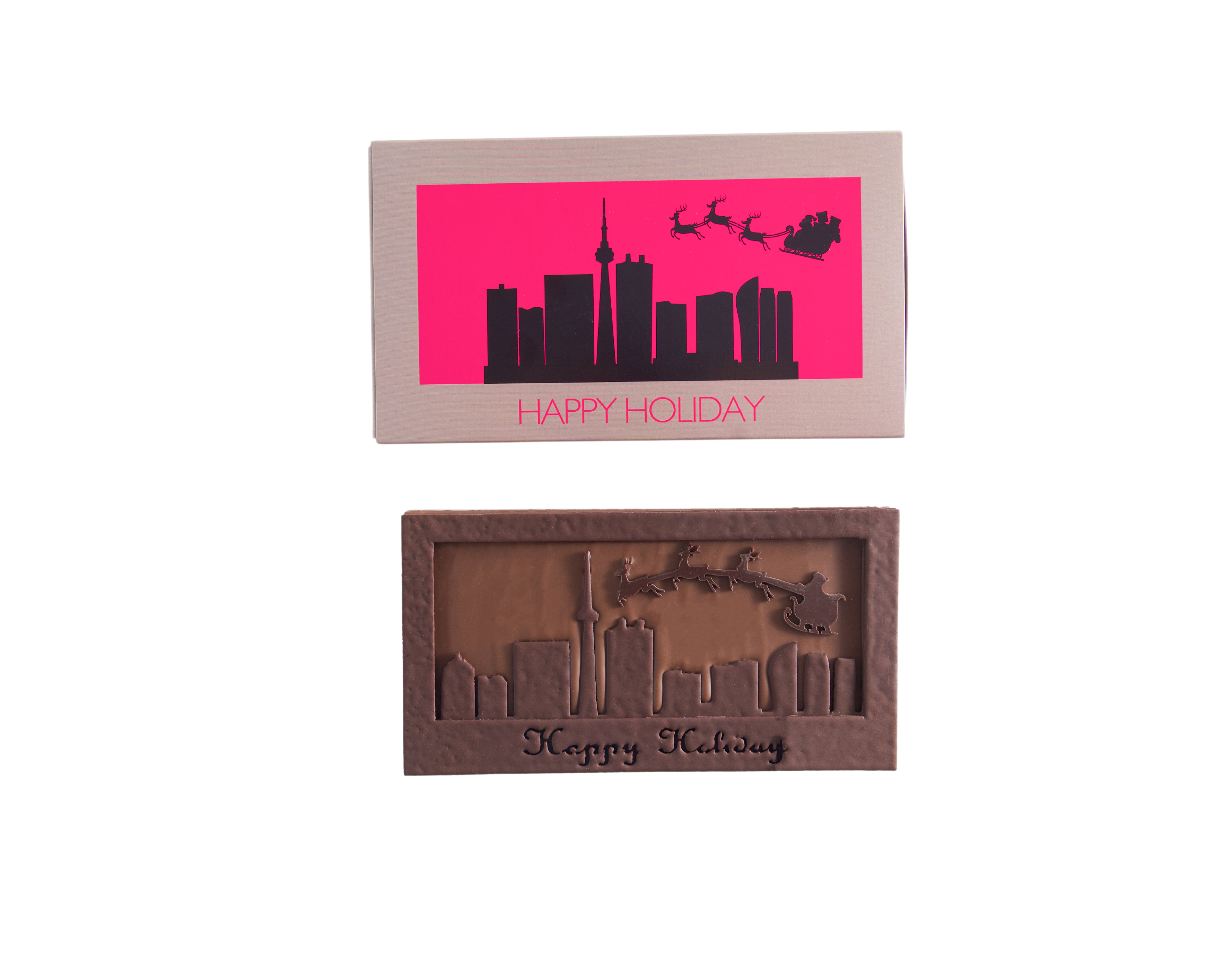 santa in toronto skyline santa in toronto skyline