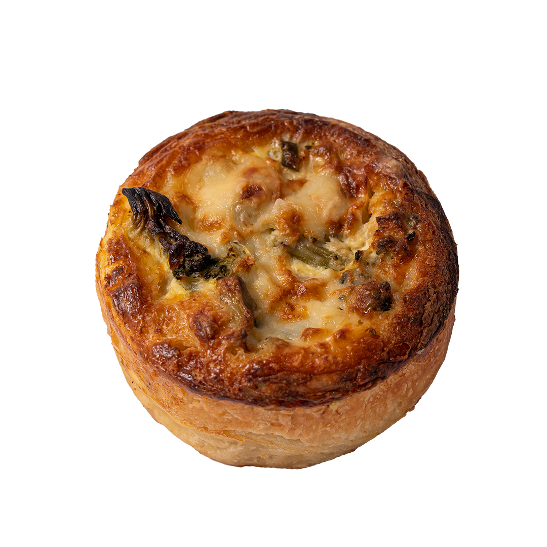 Broccoli, Leek & Cheddar Quiche